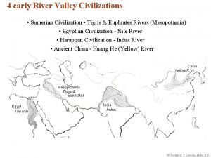 4 early River Valley Civilizations Sumerian Civilization Tigris