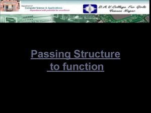 Passing Structure to function Contens structure to function