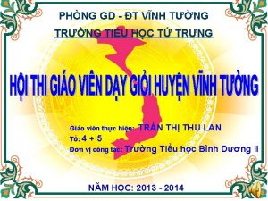 PHNG GD T VNH TNG TRNG TIU HC