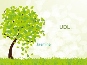 UDL Jasmine what UDL consists of three principles