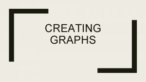 CREATING GRAPHS Types of Graphs Line Graphs Compare