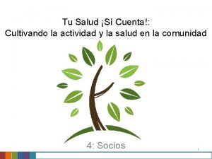 Tu Salud S Cuenta Cultivando la actividad y