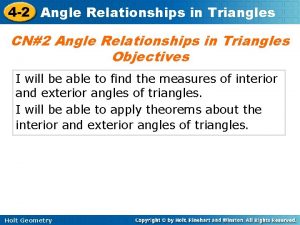 4 2 Angle Relationships in Triangles CN2 Angle