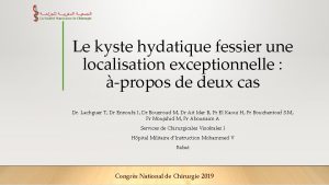 Le kyste hydatique fessier une localisation exceptionnelle propos