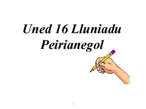 Uned 16 Lluniadu Peirianegol 1 Lluniadu Peirianegol Nodau