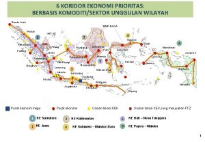 6 KORIDOR EKONOMI PRIORITAS BERBASIS KOMODITISEKTOR UNGGULAN WILAYAH