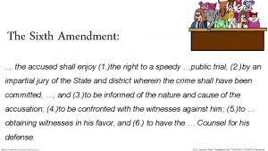 The Sixth Amendment the accused shall enjoy 1
