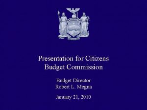 TITLE SLIDE Title Slide Presentation for Citizens Budget