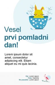 Vesel prvi pomladni dan Lorem ipsum dolor sit