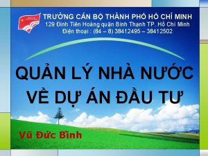 TRNG CN B THNH PH H CH MINH