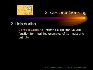 2 Concept Learning 2 1 Introduction Concept Learning