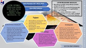 SISTEM INFORMASI PENGELOLAAN BARANG RETUR PADA BAGIAN EKSPEDISI