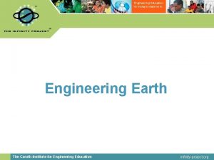 Engineering Education for todays classroom Engineering Earth The