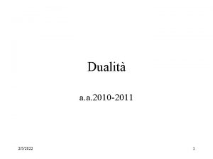 Dualit a a 2010 2011 252022 1 Lemma