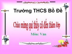 Trng THCS B Mn Vn Kim Ln KIM