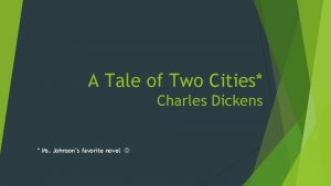 A Tale of Two Cities Charles Dickens Ms