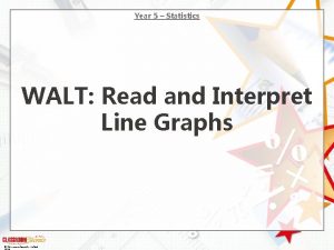 Year 5 Statistics WALT Read and Interpret Line