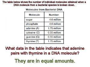 The table below shows the number of individual