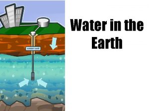 Water in the Earth The Water Cycle Earth