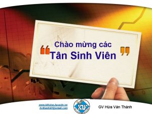 Cho mng cc Tn Sinh Vin www klfcdsp