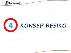 4 KONSEP RESIKO Thomas Alfa Edison Pengertian Resiko