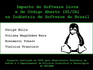 Impacto do Software Livre e de Cdigo Aberto