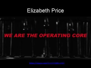 Elizabeth Price https vimeo com36307724t0017 Materialsmedia used Elizabeth