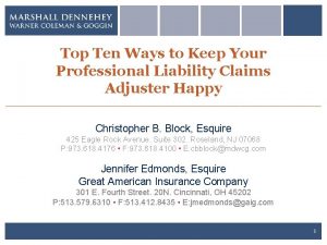 Top Ten Ways to Keep Your Professional Liability