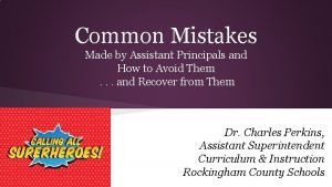 Common Mistakes Made by Assistant Principals and How