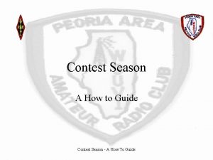 Contest Season A How to Guide Contest Season