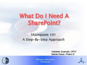 What Do I Need A Share Point Sharepoint