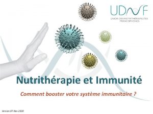 Nutrithrapie et Immunit Comment booster votre systme immunitaire