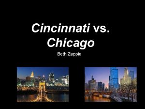 Cincinnati vs Chicago Beth Zappia Market Research Industry