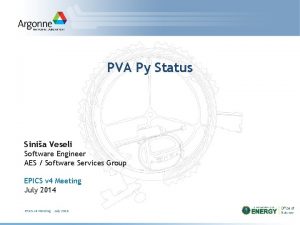 PVA Py Status Sinia Veseli Software Engineer AES