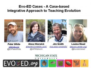 EvoED Cases A Casebased Integrative Approach to Teaching