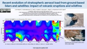 Recent evolution of stratospheric aerosol load from groundbased