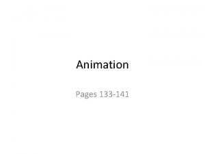 Animation Pages 133 141 Function Function Definition Calling