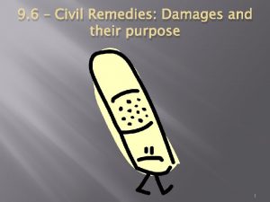 9 6 Civil Remedies Damages and their purpose