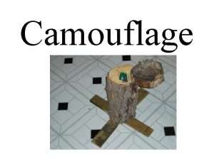 Camouflage Camouflage From Wikipedia Camouflage is the method