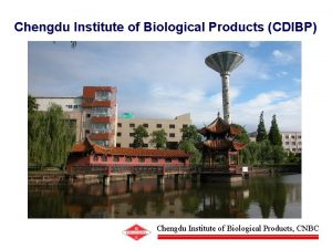 Chengdu Institute of Biological Products CDIBP Chengdu Institute