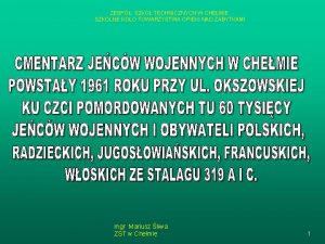 ZESP SZK TECHNICZNYCH W CHEMIE SZKOLNE KOO TOWARZYSTWA