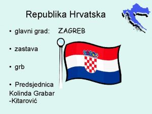 Republika Hrvatska glavni grad zastava grb Predsjednica Kolinda