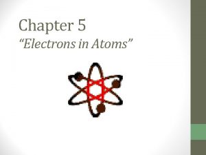 Chapter 5 Electrons in Atoms Ernest Rutherfords Model