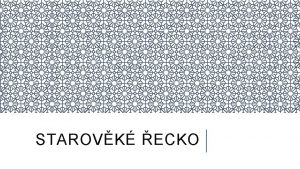 STAROVK ECKO 1 evropsk civilizace PRODN PODMNKY Egejsk