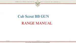 Cub Scout BB GUN RANGE MANUAL 252022 Draft