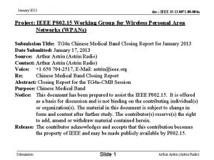 January 2013 doc IEEE 15 13 0071 00