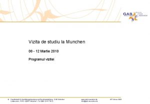 Vizita de studiu la Munchen 08 12 Martie