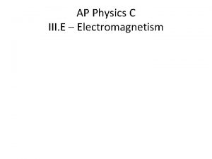 AP Physics C III E Electromagnetism Motional EMF