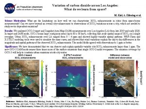 Variation of carbon dioxide across Los Angeles What