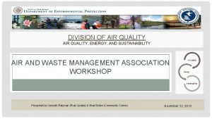 DIVISION OF AIR QUALITY ENERGY AND SUSTAINABILITY AIR